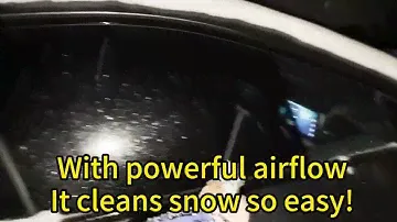 Must-have tool in winter❗️This turbo jet fan cleans snow in seconds