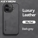 Роскошный чехол из искусственной кожи KEYSION в стиле ретро для IQOO Z9 5G Z9 Turbo, мягкий силикон + противоударная задняя крышка для телефона из поликарбоната для VIVO IQOO Z9X 5G